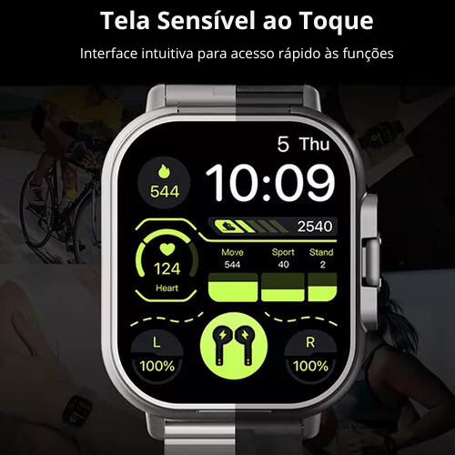 smartwatch-Relógio Digital Com Fones Embutido