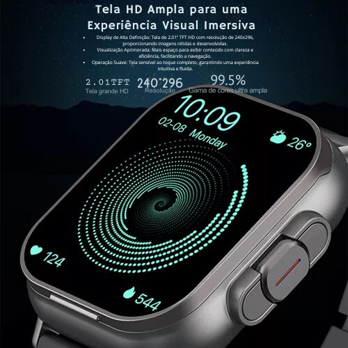 smartwatch-Relógio Digital Com Fones Embutido